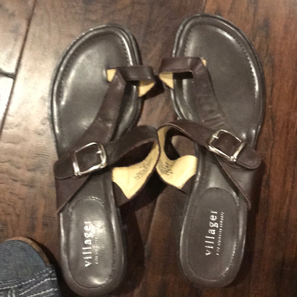 Brown Sandals size 8 M worn once